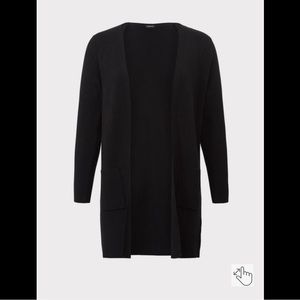 Torrid Black Cardigan Sweater